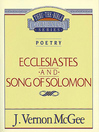 Thru the Bible Volume, 21 (eBook): Poetry (Ecclesiastes / Song of Solomon)
